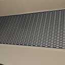 AggAuto 47"x16" ABS Plastic Universal Car Grill Mesh, Automotive Grille Insert Bumper Honeycomb Hole 10x25mm Hex Grids Black