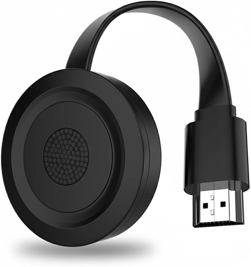 SmartSee HD Wireless Display Dongle Adapter, 4K Screen Mirroring Receiver with 5G 2.4G Dual Band WiFi Media Streaming for iOS Android Mac to TV Projector Monitor Support Miracast AirPlay DLNA