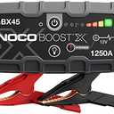 NOCO Boost X GBX45: 1250A UltraSafe Jump Starter – 12V Lithium Battery Booster Pack, Portable Jump Box, Power Bank & Jumper Cables - for 6.5L Gas and 4.0L Diesel Engines