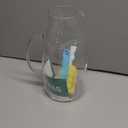 SUSTEAS 3 Liter 101 oz Glass Pitcher with Lid and Nozzle, Cold/Hot Water Glass Water Bottle, Ice Tea Water Jar for Refrigerator, Large Water Jar for Juice, Milk, Coffee or Homemade Drinks,Vase (Clear)