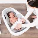 Regalo Baby Basics 3-in-1 Grow with Me Baby Bathtub with Foam Padded Air Mesh Sling, Adjustable Infant Bath Tub for Newborn to Toddler, Baby Bath Seat Support, Easy Clean with Drying Hook