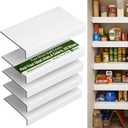 5 Pack 48x16in Wire Shelf Cover for Pantry, Closet, Kitchen – Waterproof PVC Wood-Look Wire Rack Covers for Shelves，No-Tool Installation