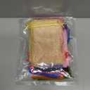 ANZNKU 50 Pack Multicolor Organza Bags 4 x 6 inch, Small Mesh Bag Drawstring for Jewelry Easter Candy Soap Party Favor, Cute Organza Gift Bag for Valentine Wedding Party Favor Jewelry Candy (10Colors)