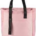 PATIKIL Insulated Lunch Bag Reusable Large Lunch Bag for Women & Men Thermal Lunch Box Leakproof Cooler Tote Bag with Side Pockets for Adults Picnic Office Work, Pink (10.6"x6"x11")