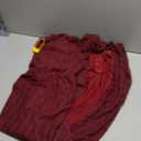 CYCLAMEN Plus Size Sparkly Formal Dress Cape Sleeve V Neck A Line Side Split Maxi Evening Gown Wedding Guest Prom Dresses, Burgundy, 3X