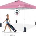 Acepic 10x10 Pop Up Canopy Tent, Easy Setup Portable Shelter, Pink, 10 * 10