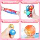 SpringFlower Valentine's Day Card With 24pcs Slime Ball Kits, Valentine's Gifts Exchange for School, Valentine Day Gifts Bulk, Valentine Party Favor for Kids, School Classroom Valentine's Prizes