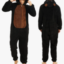 Onesie Adult Costume Animal Pajamas Halloween Cosplay Sleepwear for Women/Men XL