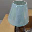 Aspen Creative 58927A Empire Uno Lamp Shade in Aquamarine, 5" Top x 10" Bottom x 8" Slant Height, Slip UNO 33mm