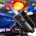 Galaxy Projector for Bedroom, Home Planetarium Astral Light Projector with Solar System & Constellation, Space Ceiling Starry Sky Night Light Projector with White Noise for Kids Adult Christmas Gift