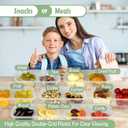 Snack Pack Containers 20pcs, Upgrade 6.8oz Lunchable Snack Containers with Lids, Reusable Condiment Containers, Meal Prep Grab and Go