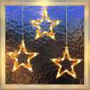 Mudder 3 Pack Christmas Indoor Window Light Decoration, Backdrop String Lights for Outdoor Home Bedroom Valentines Day Wedding Party Holiday, Warm White(Fresh Style)