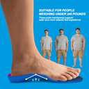 2 x Plantar Fasciitis Insoles for Men Women,High Arch Support for Pain Relief,Inserts Orthotic for Flat Feet Absorbing Inserts Standing All Day,Insoles for Work Boots M4-4.5/W6-6.5 (Red)