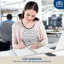 2 x 2026 Planner, Weekly and Monthly Calendar Planner Book, Jan 2026 - Dec 2026, Planning Agenda for Desk Accessories and School Supplies - A5 (6.3'' x 8.5'') (Blue Flower)