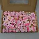 Yxiang 24PCS Dog Hair Bows, Pink Cute Dog Hair Bows Yorkie Puppy Bows with Rubber Band Pet Grooming Bows Colored Polka Dot Dog Hair Accessories for Small Dogs