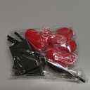 Yousoontic 3 Pack Valentine's Day Table Decor Crochet Heart Sign Centerpiece Knitted Woven Heart Shape Tall Standing Tabletop Sign for Valentines Tiered Tray Home Wedding Decoration(Multicolor)