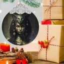 Christmas Ornament, Christmas Decoration, Stained Glass Christmas Tree Ornaments, Christmas Ornaments Clearance, Xmas Gift for Friend Family Coworker - Egyptian Goddess Bastet