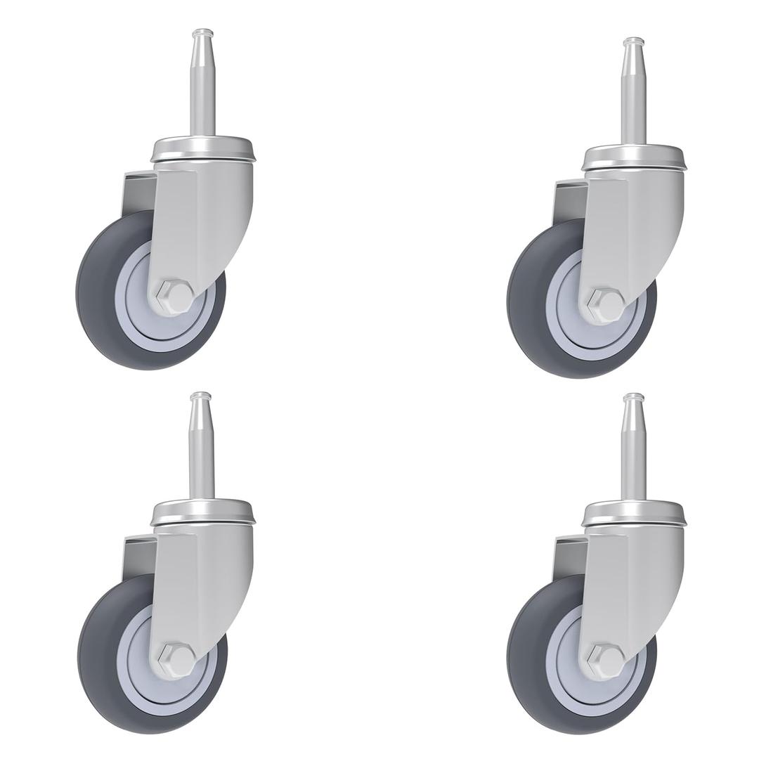 2-Inch Shop Vac Wheels Replacement Parts, (Stem Diameter 8mm or 5/16", Length 38mm or 1.5") - Set of 4 Replacement Wheels for Shop Vac Wet Dry Vacuums Caster