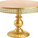 12 Inch Iron Round Cake Stand Dessert Holder for Wedding Birthday Baby Shower Anniversary (Gold)