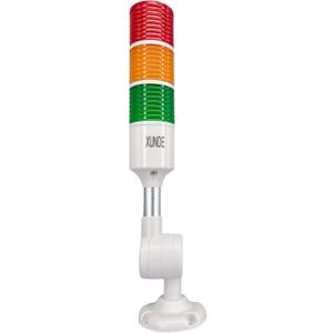 LED Warning Lights XUNDE Multi-Layer Industrial Signal Light 3 Colors Alarm Lamp Machine Equipment Indicator Lights, Sound and Light Alarms, 24V DC (3-Layer)