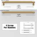 10 Pack Champagne Bronze Knurled Cabinet Pulls 10 Inch(254mm) Kitchen Cabinet Handles Cabinet Hardware Drawer Pulls
