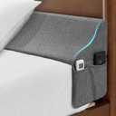 EUHAMS Twin Size Bed Wedge Pillow for Headboard Bed Gap Filller/Mattress Gap Filler (0-7") - Wedge Pillow Headboard Triangle Foam Pillows Wedges Between Headboards Mattress (Grey,39"x10"x6")