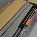 Wider Dog Ramp for High Bed with Storage 18" H, Foldable Dog Stairs for Small Medium Large Older Senior Animal, Sturdy Dog Step for Climbing Bed or Couch, Arthritis-Friendly (Gray, No Condo)