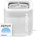 PETKIT New Cat Water Fountain with Wireless Pump, Ultra Quiet 65oz/1.85L Pet Water Fountain for Cats and Dogs Inside, Detachable Design Easy to Clean and Assemble, Filters Included