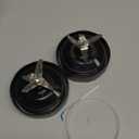 (Pack of 2) Blender Replacement Parts 7 Fins Extractor Blade Assembly with Rubber Gasket Compatible with Nurti Ninja Blenders Auto iQ BL480 BL401 BL642 BL801 NN102