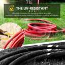 5/8" Garden Hose 50ft, -40 To 190 Hot/Cold, Heavy Duty,Flexible, 300psi Working, 1000psi Burst, 3/4" Brass Fittings with Hose Protector Coil Spring for Outdoor,Yard, Farm