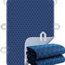 Pads for Beds with Handles for Incontinence 36x52 Inch(2 Pack),Washable Pee Pads for Adults,Washable Underpads,Waterproof Protective Pad for Seniors,Bedwet Kids,Hospitals,Pets,Reusable Bed Pad