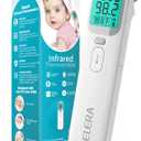 Elera Ear Thermometer for Kids, Baby Thermometer with Forehead and Ear Mode for Adults, Infant, Kids and Toddler, Touchless and 1 Second Reading with Fever Alarm and Mute Function, LCD