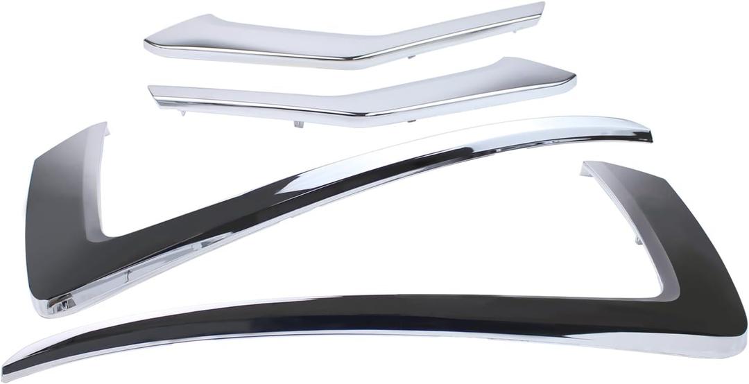 4Pcs Front Left Right Upper Lower Bumper Grille Molding for Mitsubishi