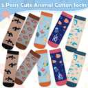 Women Girls Socks Cute Animal Socks Cat Dog Cow More Fun Novelty Socks Gifts for Girls Christmas Birthday