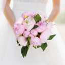Pink Peonies Silk Flowers 2 Bouquets Pink Fake Peonies 14 Heads Faux Peony Flowers with Stems for Wedding Decoration Bride Bouquet Faux Flowers Crafts Floral Arrangement (Multi-Pink)