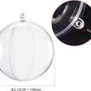 uxcell 6pcs 4-inch(100mm) Clear Plastic Ornaments Ball