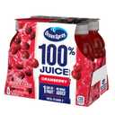 Ocean Spray 100% Juice, Cranberry Juice, 10 Ounce Bottle (Pack of 6) (EXP 11/13/26)