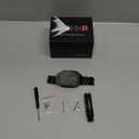 MioHHR Stainless Steel Watch Band with Case Compatible with Apple Watch Ultra3/2/1 Series 11 10 9 8 7 6 5 4 3 2 1 SE3/2/1, Metal Strap with Protective Cover for iWatch 49/46/45/44/42/41/40/38mm Men (Black)