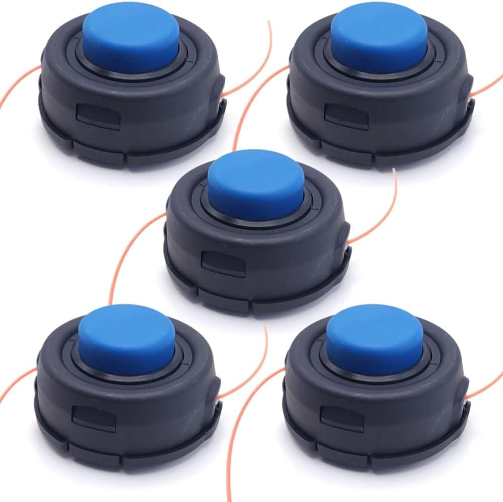 (5Pack)T35 Trimmer Head for Husqvarna 537388101 224L 223L 324L 123L 322L Weed Eater Prewound with .095-Inch Line 225L 232L 323L 325L 325LX 326L 326LX 322R 323R 343F 343R 224L Replace# 537388101