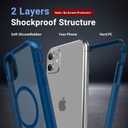 jaroco Magnetic for iPhone 11 Case, [Compatible with MagSafe][Military Grade Drop Protection][Heavy Duty Protection][Non-Slip][Shockproof] 2-Layer Durable Bumper Phone Case 6.1''-Deep Blue