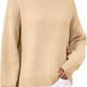Dokotoo Oversized Womens Sweater 2025 Fall Winter Striped Sweaters Casual Trendy Sweater