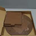 Touri Pottery Bats Set for Pottery Wheel, 1 Pack 12 Round Outer Bat & 6 Pack 7 Square Inner Bats Included, Ceramic Tools for Pottery, Brown