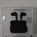Happy Plugs Air 1 ANC – Premium Quality True Wireless Bluetooth Earbuds – Charging Case & Built-in Microphones – Excellent Active Noise Cancelling – 38 Hours Battery Life - Black