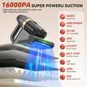 Mattress Cleaner, Bed Vacuum Cleaner with 149F Heat, 16KPa Powerful Suction, 253.7nm U V-C Light, 40,000 RPM Brushroll, HEPA Filter, Dual 400ml Dust Cups for Sofa, Pet Hair, Wired Corded