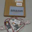 [Large Size & Remote Control] 2 Pack Valentines Day Decorations 12 Inch Windows Lights 88 LED Red & Pink Cupid's Arrow Hearts Lights 8 Modes Timer USB Powered Valentines Decor for Wedding Anniversary