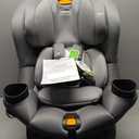 Chicco Fit360 ClearTex Rotating Convertible Car Seat with 360 Degree Rotation for Rear-Facing and Forward-Facing, LeverLock Self-Tensioning Lock System, Titanium/Grey, Manufactured Date 02/2026