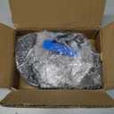 J Hooks for 2" x 2" Power Rack, Rubber Pad J-Hook for Power Cage, Bottom Reinforced Steel J Cups for Squat Rack, Heavy Duty Barbell Holder, Black