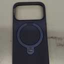 TORRAS Q3 Silicone 360 Spin for iPhone 17 Pro Case with Stand, Fit for MagSafe, Magnetic Ring Kickstand with Camera Control, Liquid Silicone Rubber Soft Phone Case for iPhone 17 Pro 6.3'', Deep Blue