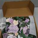 Ling's moment 2pcs Wedding Flowers Garland Artificial Floral Swag Arch Decorations Greenery Arrangements Lilac & Gold Ceremony Reception Garden Easel Wall Home Entryway Outdoor NOT Include Sign