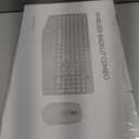 Wireless Keyboard and Mouse Combo- VEILZOR 2.4G Rechargeable Keyboard with Phone Holder, Ergonomic Wrist Rest, 9 RGB Backlit Effects, Silent Keyboard Mouse Set for Windows, Laptop, PC (Black)